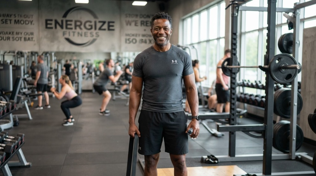 Fitness Coach Marcus Vance im Studio