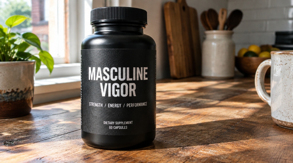 MASCULINE VIGOR Dietary Supplement Bottle